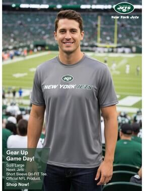New York Jets Men's Dri-FIT Short Sleeve T-Shirt Large